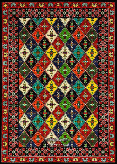 گلیم فرش دستباف هرسین هنر زیبای ایرانی