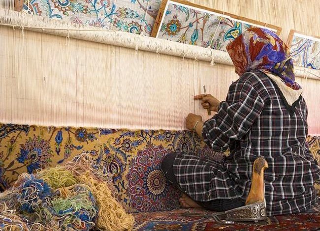 فرش دستباف هنر ساخت دستباف ایرانی