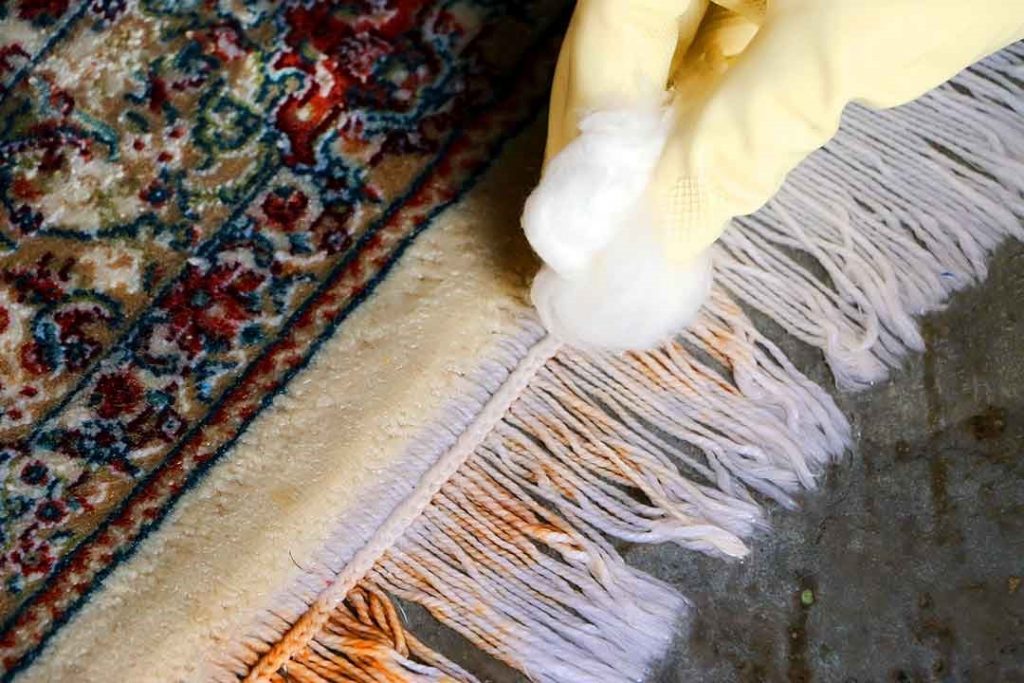 حذف کامل زردی و بوی نامطبوع فرش