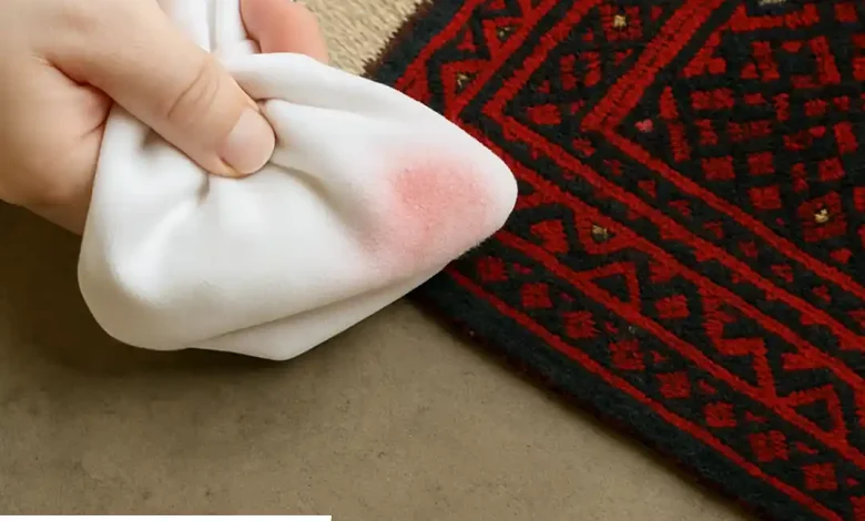 رنگ دادن فرش بعد از شستن