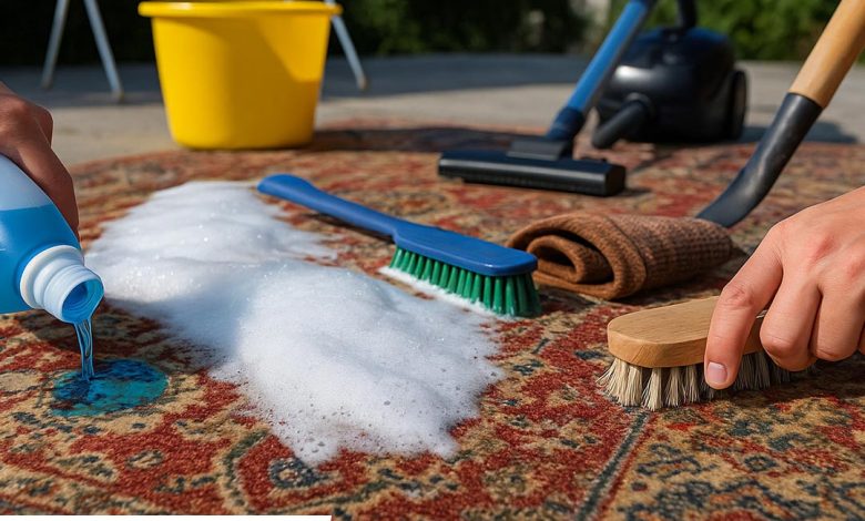 اشتباهات رایج در شستن فرش