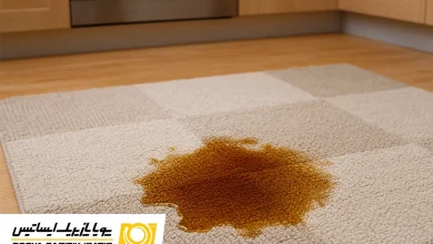 پاک کردن لکه روغن از روی فرش