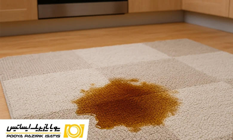 پاک کردن لکه روغن از روی فرش